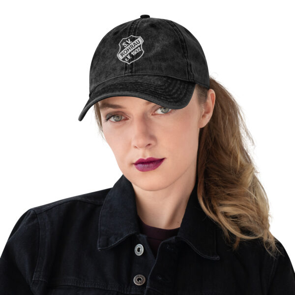 SVR Vintage Baumwoll-Cord Cap mit gesticktem Wappen